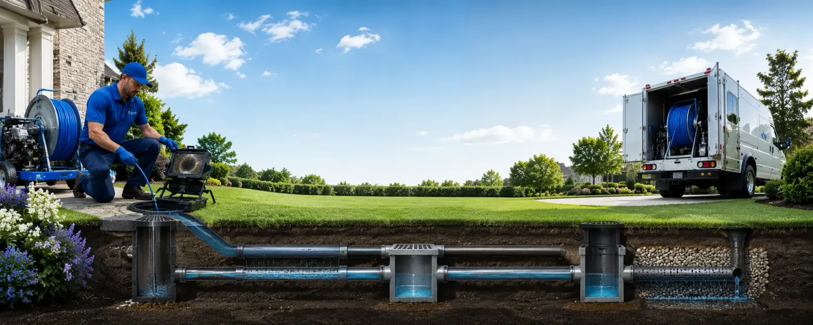 Outdoor drain cleaning information for Delmar, DE